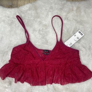 URBAN OUTFITTERS RED BRALETTE SIZE-M